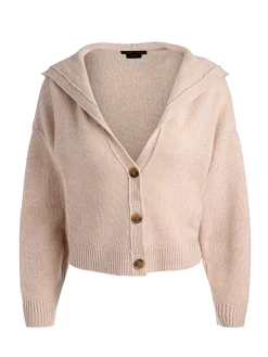 Alice and Olivia CARDIGANS*COREY HOODED CASHMERE CARDIGAN