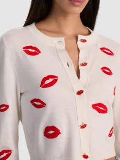 Alice and Olivia CARDIGANS*DARODA LIP CARDIGAN