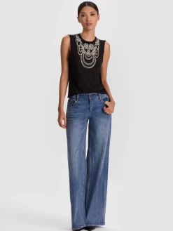 Alice and Olivia TANKS*DEDE EMBELLISHED TANK