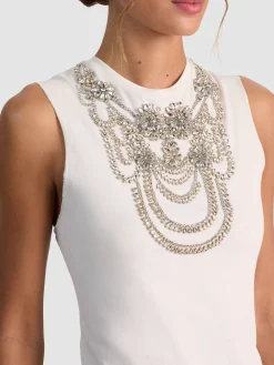 Alice and Olivia TANKS*DEDE EMBELLISHED TANK