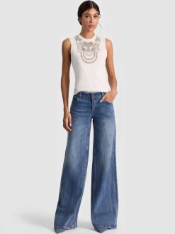 Alice and Olivia TANKS*DEDE EMBELLISHED TANK