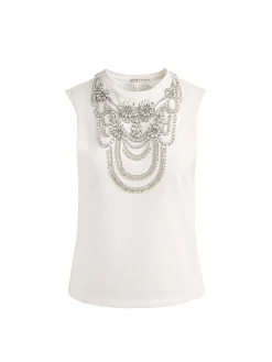 Alice and Olivia TANKS*DEDE EMBELLISHED TANK