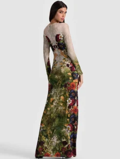 Alice and Olivia MAXI*DELORA MAXI DRESS