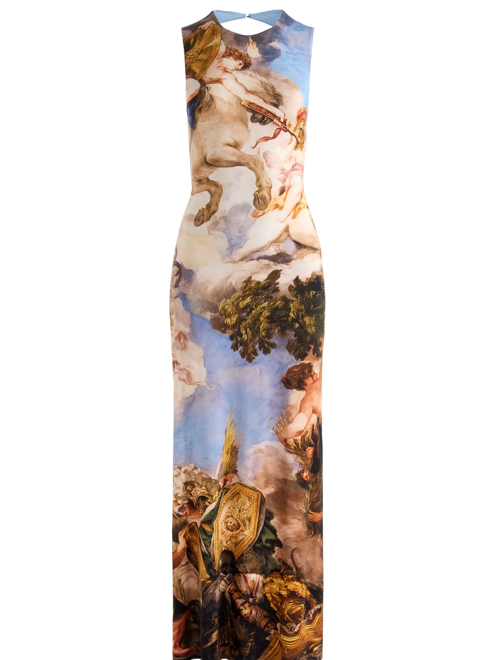 Alice and Olivia MAXI*DELORA OPEN BACK MAXI DRESS