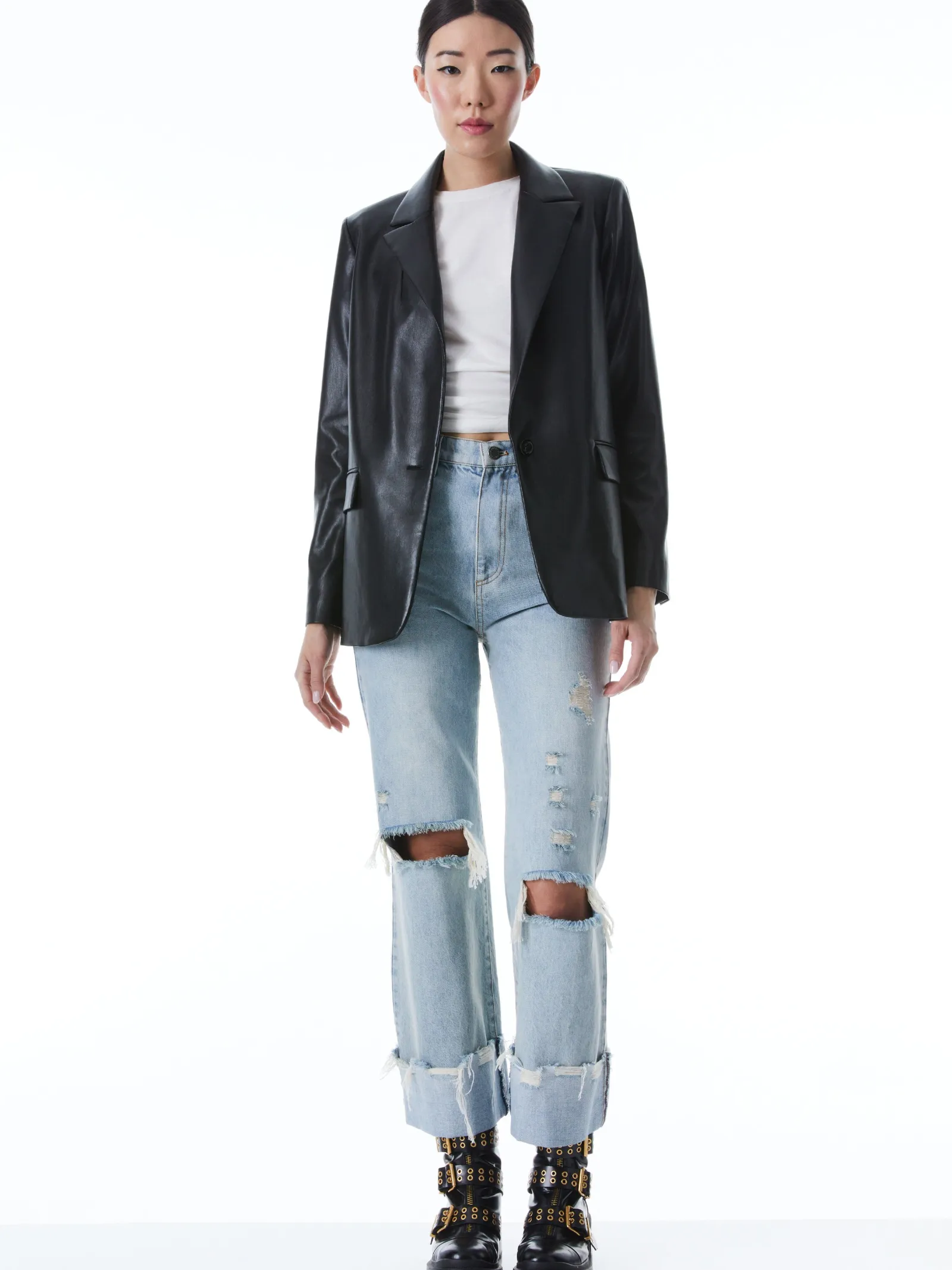 Alice and Olivia BLAZERS*DENNY VEGAN BLAZER