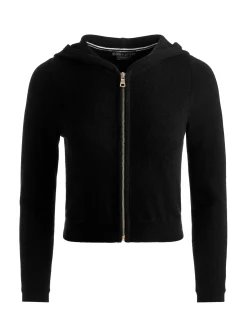 Alice and Olivia CARDIGANS*DOLLIE CASHMERE ZIP-UP HOODIE