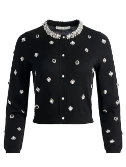 Alice and Olivia CARDIGANS*DOLLIE EMBELLISHED CARDIGAN