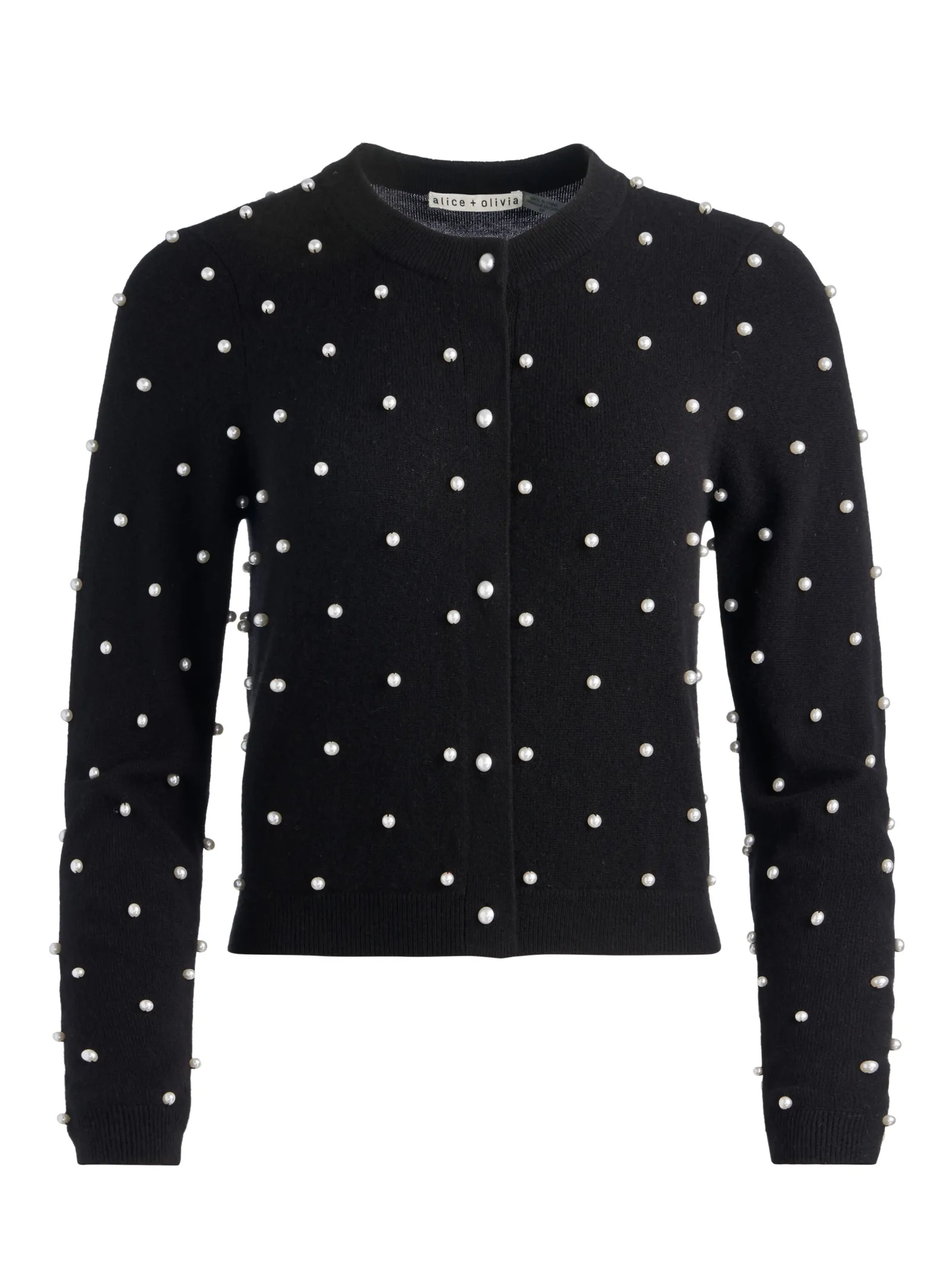 Alice and Olivia CARDIGANS*DOLLIE EMBELLISHED CASHMERE CARDIGAN