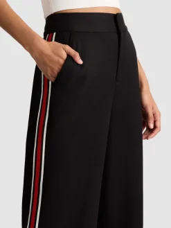 Alice and Olivia WIDE LEG*DYLAN PANT WITH SIDE STRIPE
