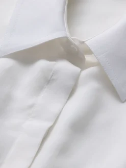 Alice and Olivia CROP TOPS*EDIE SEAMED CORSET BUTTON DOWN