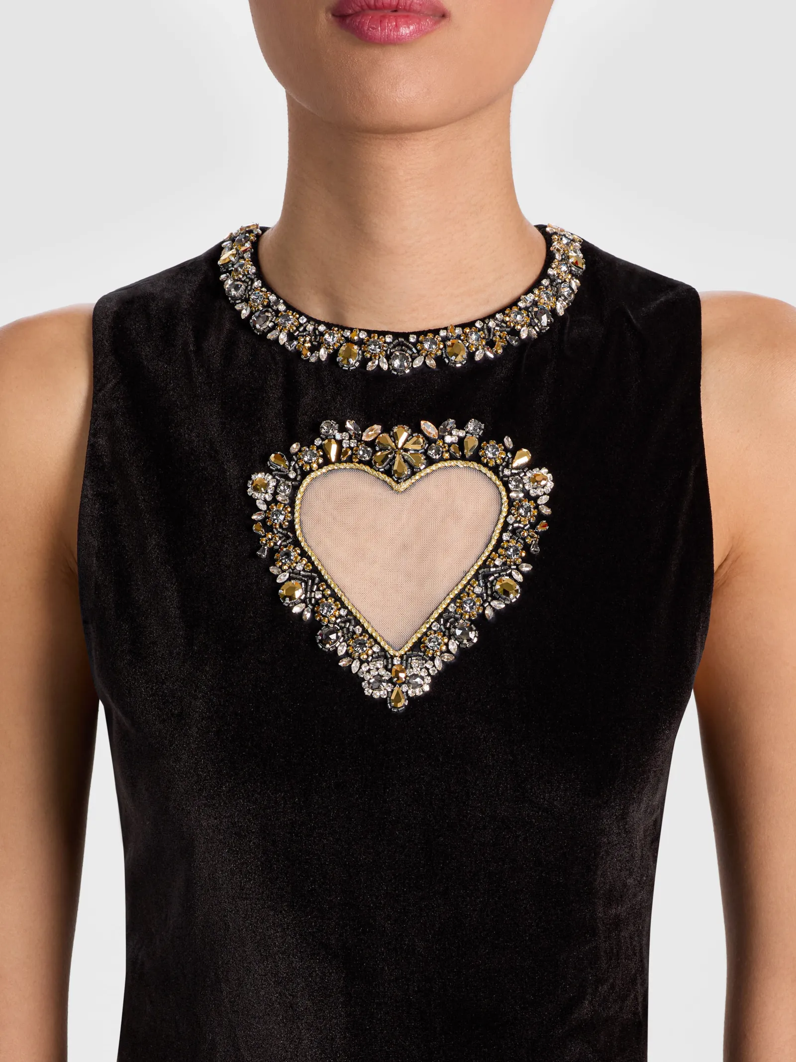 Alice and Olivia MINI*ELLA VELVET MINI DRESS