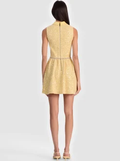 Alice and Olivia MINI*ELLIS EMBELLISHED MINI DRESS