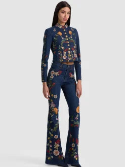 Alice and Olivia JACKETS*EMERSON DENIM MILITARY JACKET
