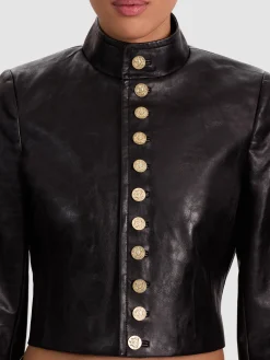Alice and Olivia VEGAN*EMERSON VEGAN MILITARY JACKET