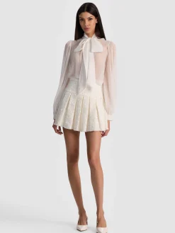 Alice and Olivia MINI*EMILIE TWEED MINI SKIRT