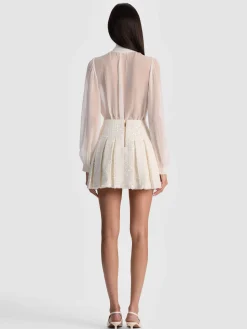 Alice and Olivia MINI*EMILIE TWEED MINI SKIRT