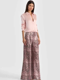 Alice and Olivia VEGAN*ERIC VEGAN SNAKESKIN PANT