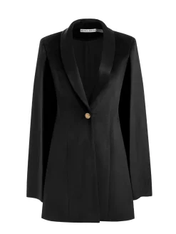 Alice and Olivia BLAZERS*ESTHER VELVET CAPE BLAZER