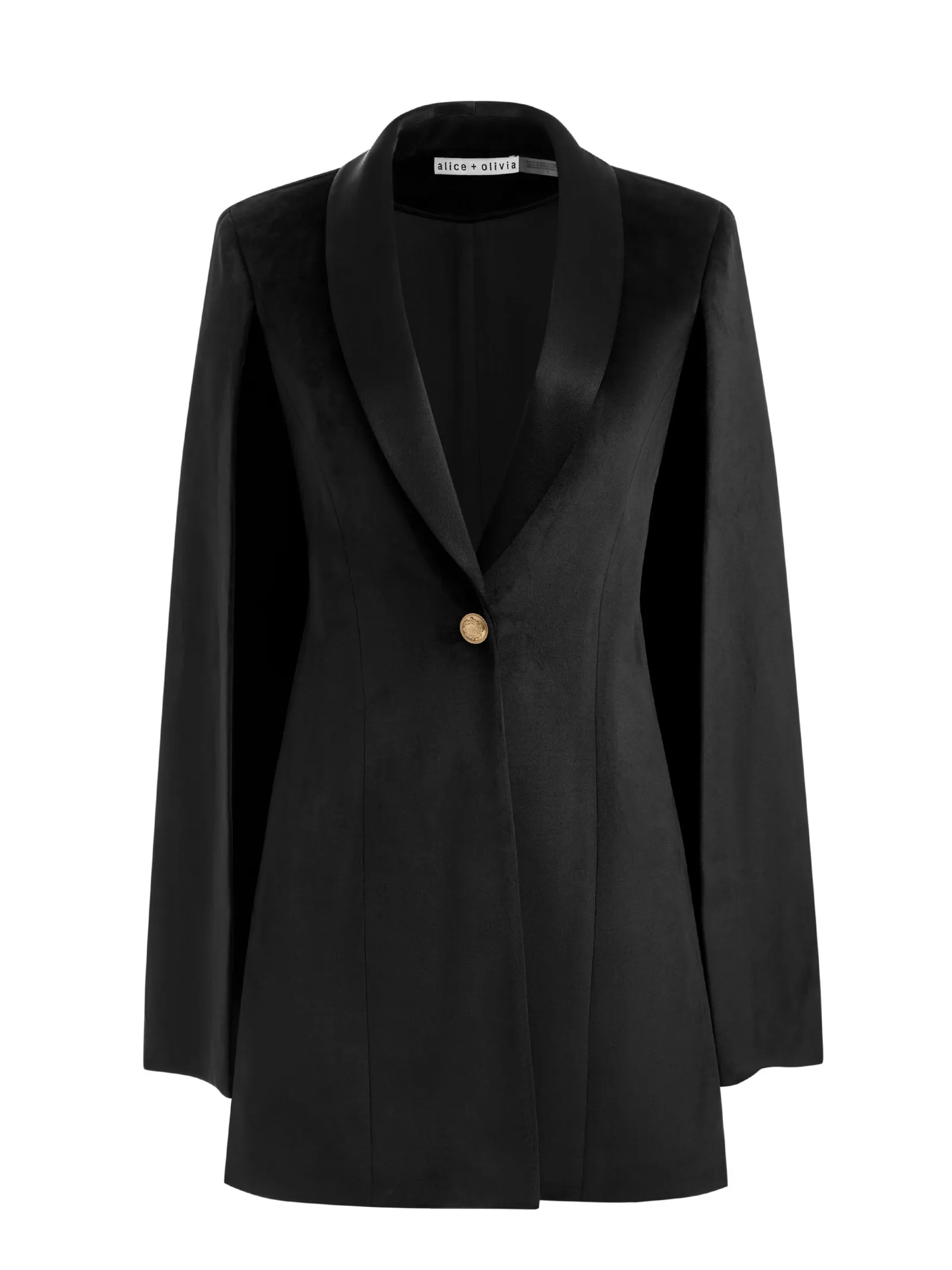 Alice and Olivia BLAZERS*ESTHER VELVET CAPE BLAZER