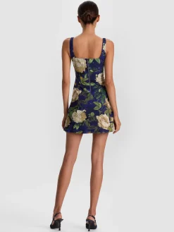 Alice and Olivia MINI*EVE EMBELLISHED MINI DRESS