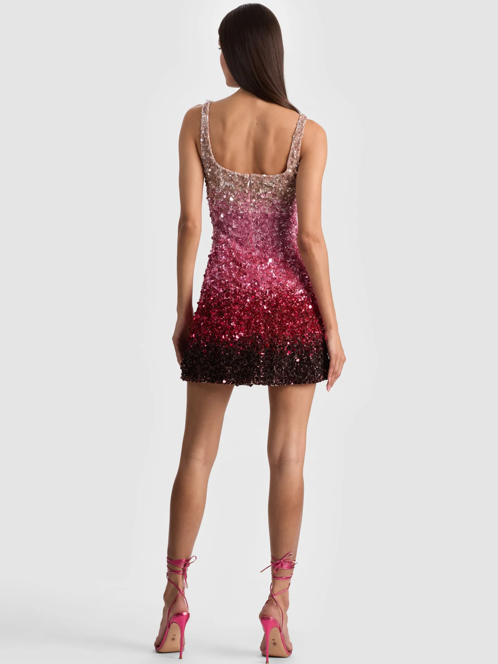 Alice and Olivia MINI*EVE EMBELLISHED MINI DRESS