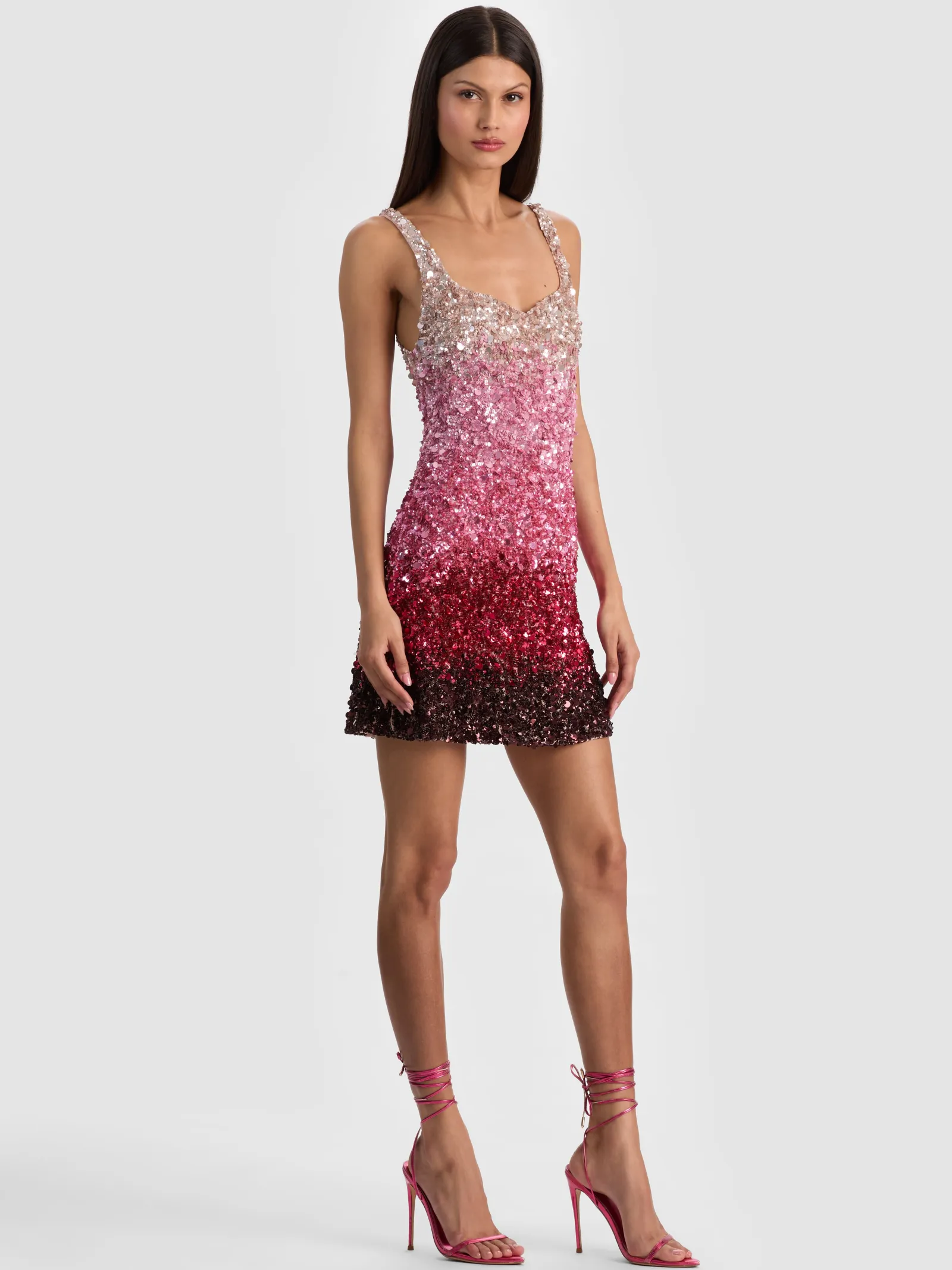 Alice and Olivia MINI*EVE EMBELLISHED MINI DRESS