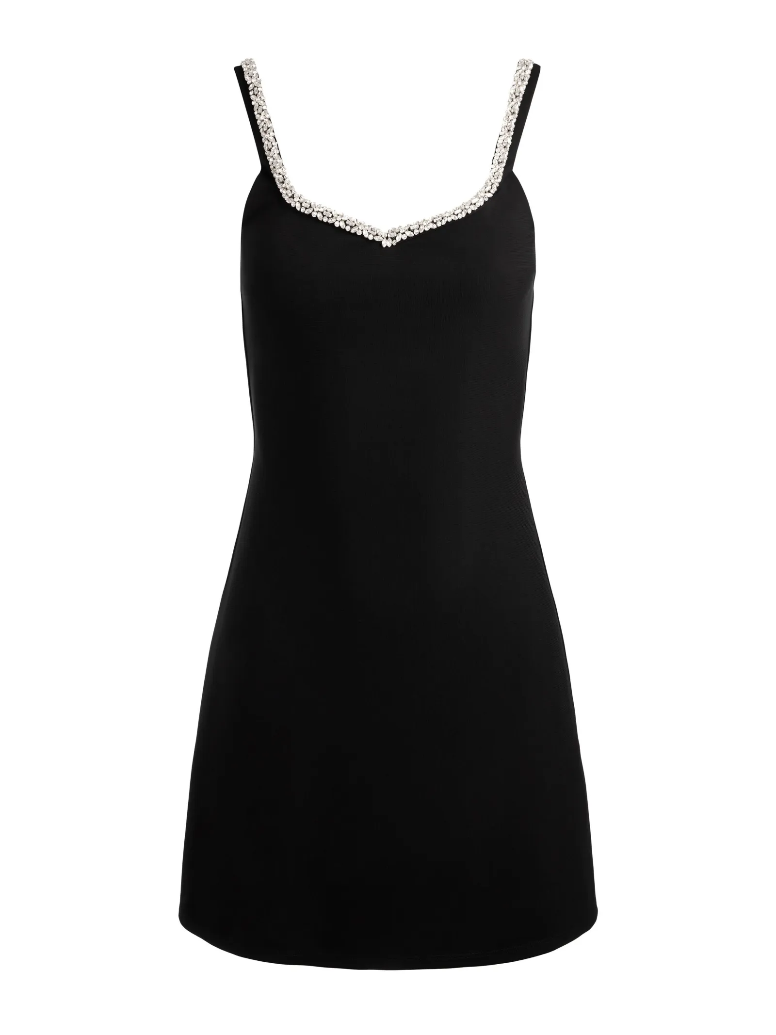 Alice and Olivia MINI*EVE EMBELLISHED TRIM MINI DRESS