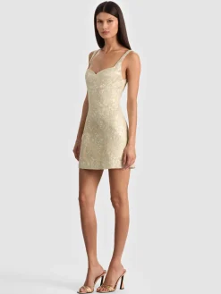 Alice and Olivia MINI*EVE EMBROIDERED MINI DRESS