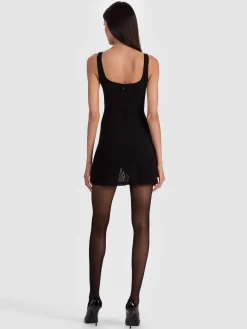 Alice and Olivia MINI*EVE MESH MINI DRESS