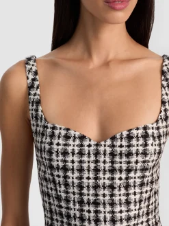 Alice and Olivia MINI*EVE TWEED MINI DRESS