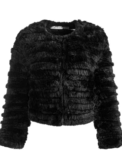 Alice and Olivia JACKETS*FAWN FAUX FUR JACKET