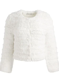 Alice and Olivia JACKETS*FAWN FAUX FUR JACKET
