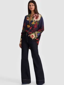Alice and Olivia BLOUSES*FINELY OVERSIZED BUTTON DOWN