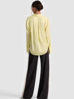 Alice and Olivia BLOUSES*FINELY PINSTRIPED BUTTON DOWN
