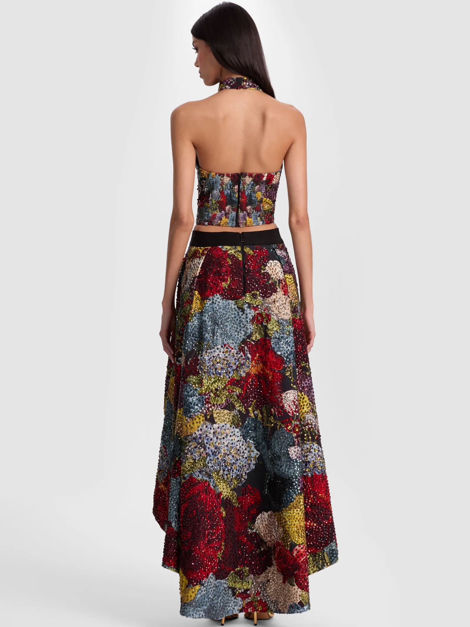 Alice and Olivia CROP TOPS*GATZ EMBELLISHED TOP