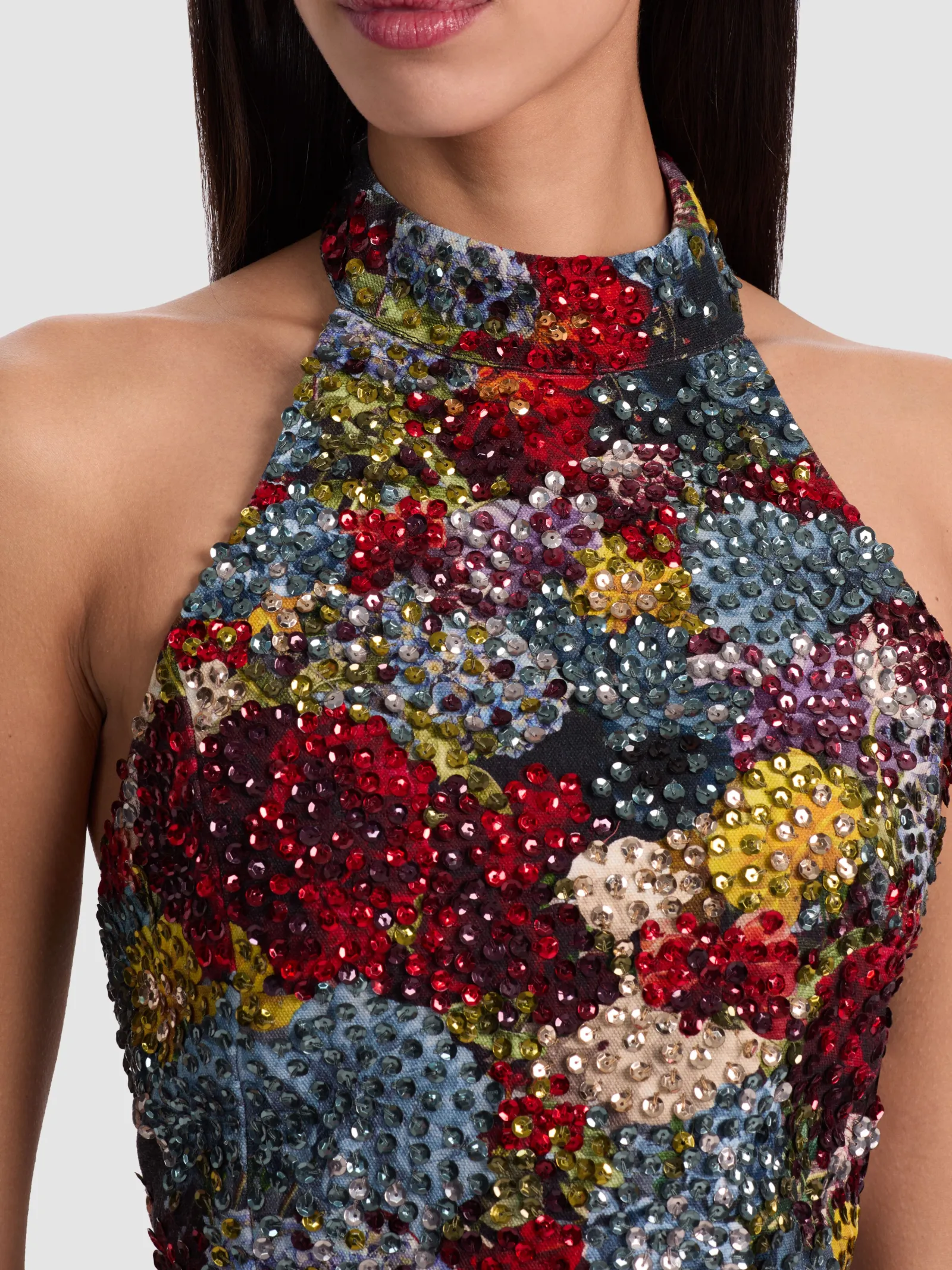 Alice and Olivia CROP TOPS*GATZ EMBELLISHED TOP
