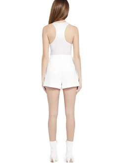 Alice and Olivia ANDREW PANT|JADE MESH BUTTON DOWN*HARMON RACERBACK TANK