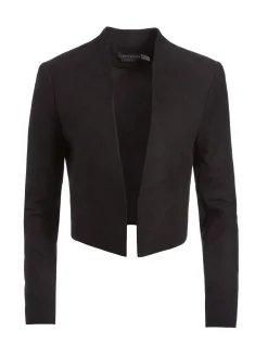 Alice and Olivia ANDREW PANT|JADE MESH BUTTON DOWN*HARVEY SUEDE JACKET