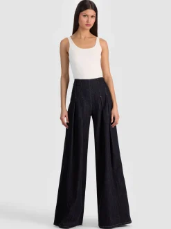 Alice and Olivia FEATURED SHOPS*HENRY PLEATED DENIM PANT