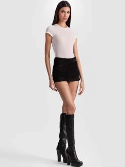 Alice and Olivia BODYSUITS*HOTTIE SHORT SLEEVE BODYSUIT