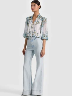 Alice and Olivia BLOUSES*ILAN BUTTON DOWN BLOUSE