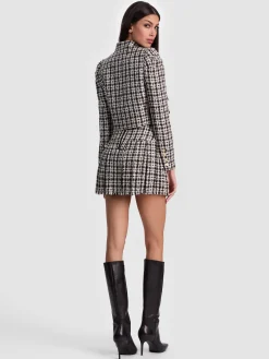 Alice and Olivia ANDREW PANT|JADE MESH BUTTON DOWN*ILARIA CROPPED JACKET
