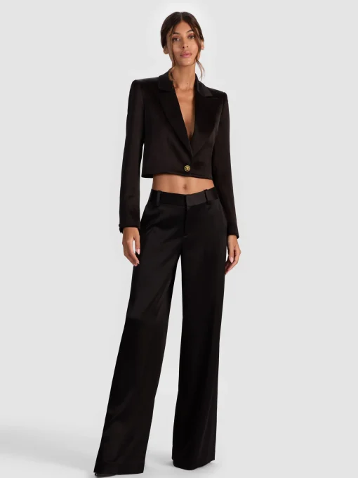 Alice and Olivia BLAZERS*INES CROPPED BOXY BLAZER
