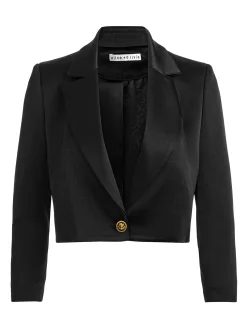 Alice and Olivia BLAZERS*INES CROPPED BOXY BLAZER