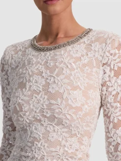 Alice and Olivia MINI*INKA LACE MINI DRESS