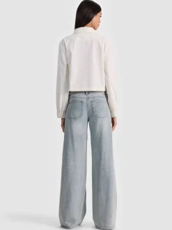 Alice and Olivia CROPPED JACKETS*JAMES FUNNEL NECK CROPPED PARKA