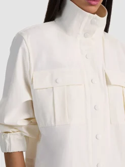 Alice and Olivia CROPPED JACKETS*JAMES FUNNEL NECK CROPPED PARKA