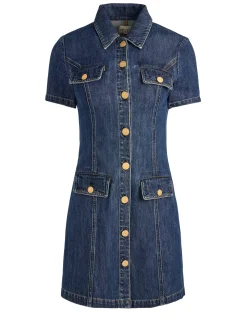 Alice and Olivia MINI*JAMIE DENIM MINI DRESS