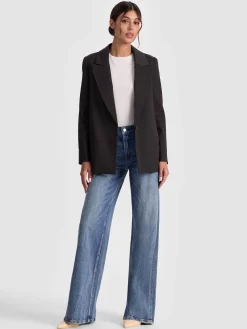 Alice and Olivia BLAZERS*JORDAN BLAZER WITH REMOVABLE HOODIE
