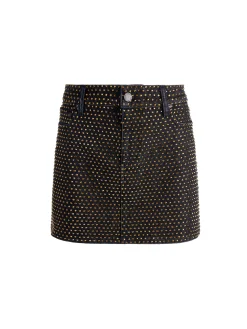 Alice and Olivia MINI*JOSS EMBELLISHED DENIM SKIRT